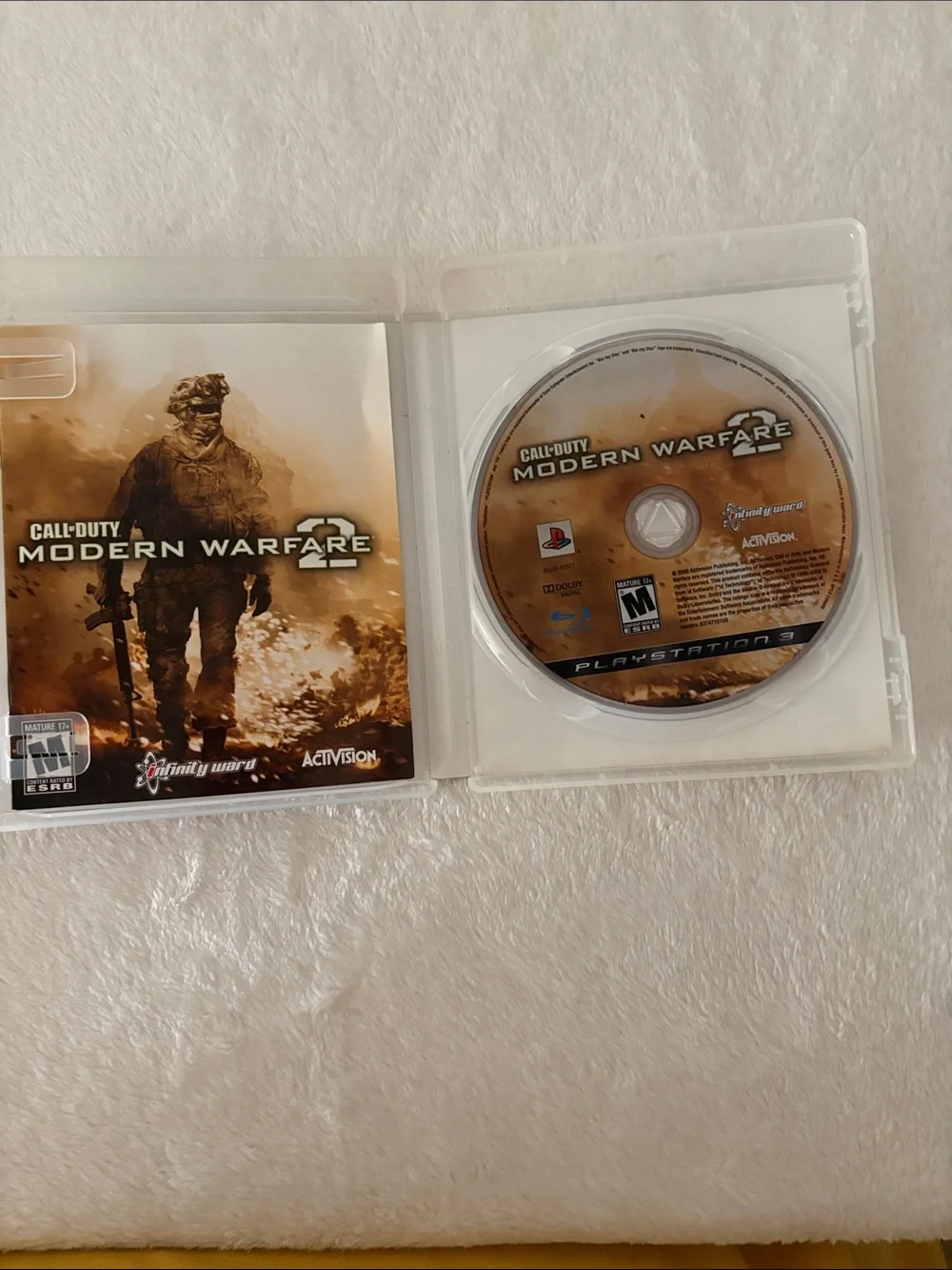 Sony PS3 Call of Duty: Modern Warfare 2 PlayStation 3 disc and manual
